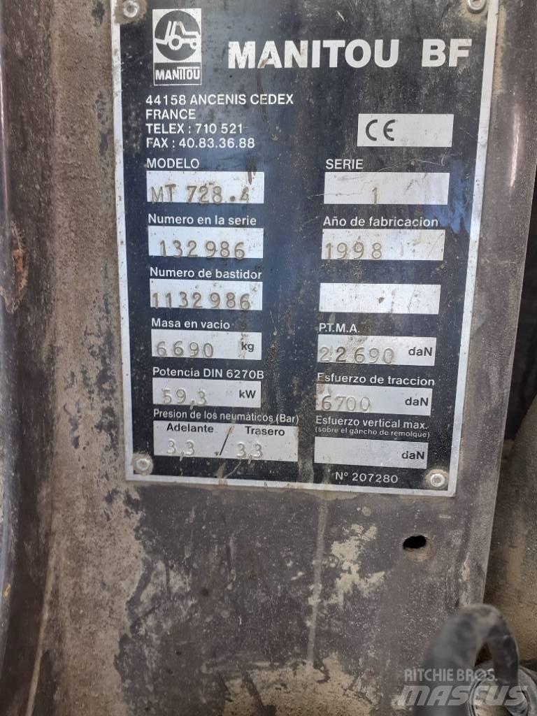 Manitou MT 728-4 Manipulador telescópico