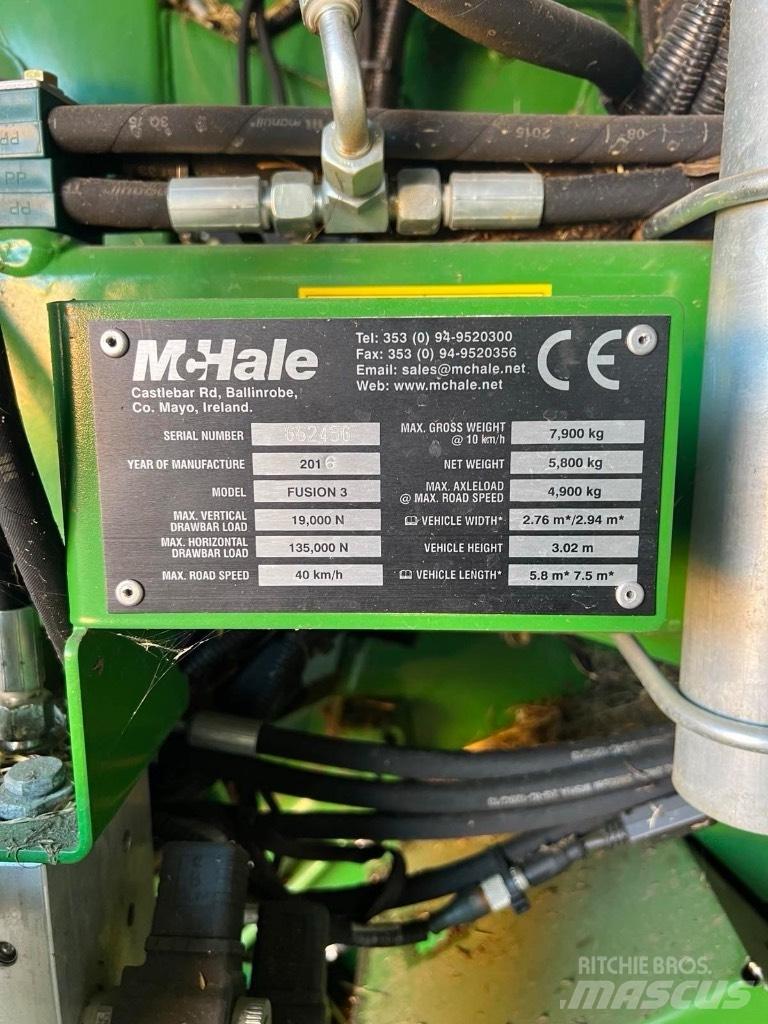 McHale Fusion 3 Plus Enfardadeira de rolos