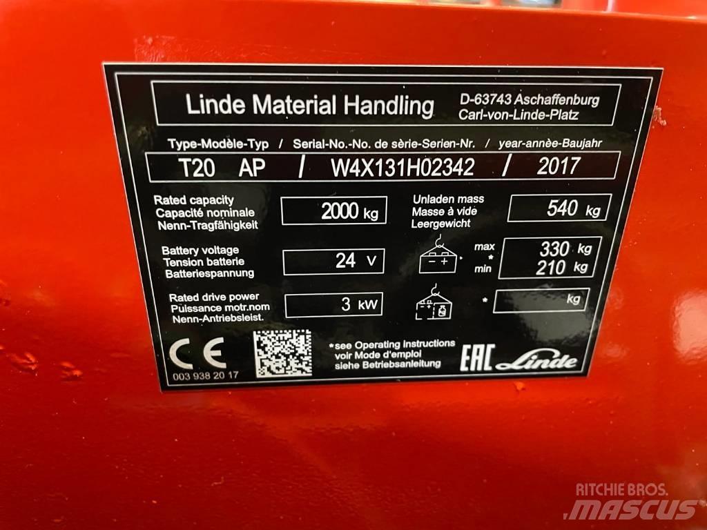 Linde T 20 Porta palettes