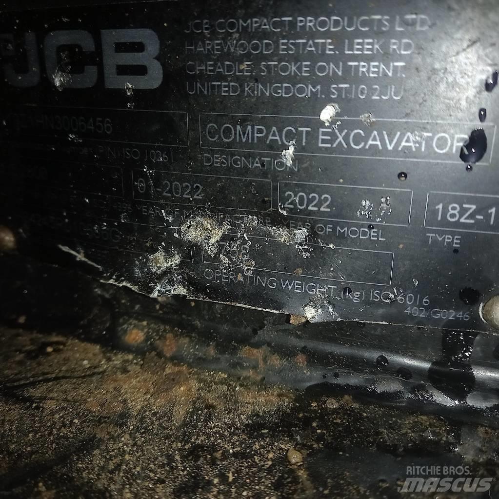JCB 18Z-1 Miniescavadeiras