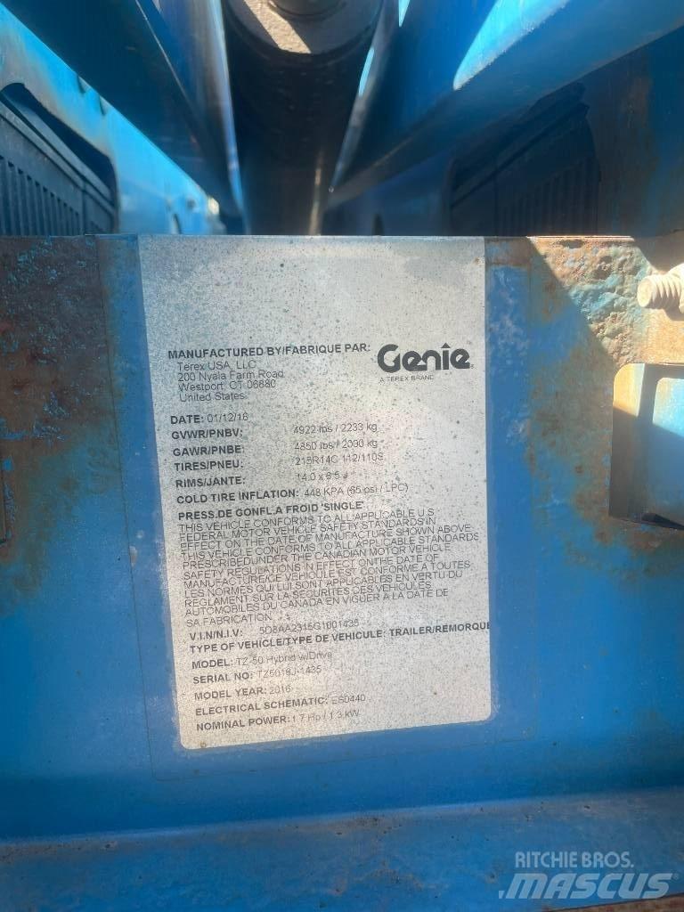 Genie TZ-50 Plataformas aéreas montadas em atrelados