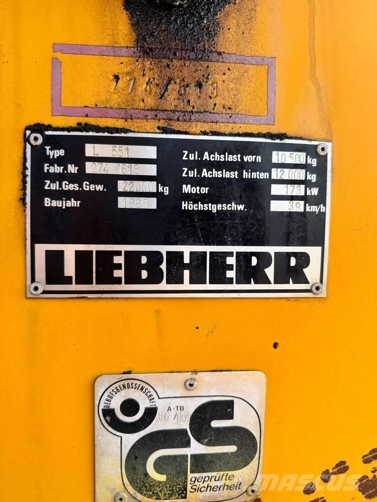 Liebherr L 551 Carregadeiras de rodas
