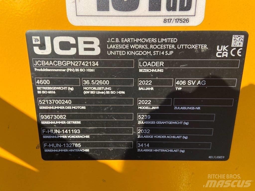 JCB 406 SV AG Carregadeiras de rodas