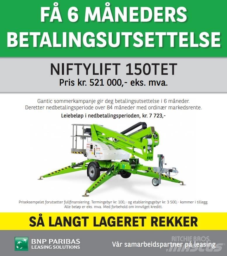 Niftylift 150TET Plataformas aéreas montadas em atrelados