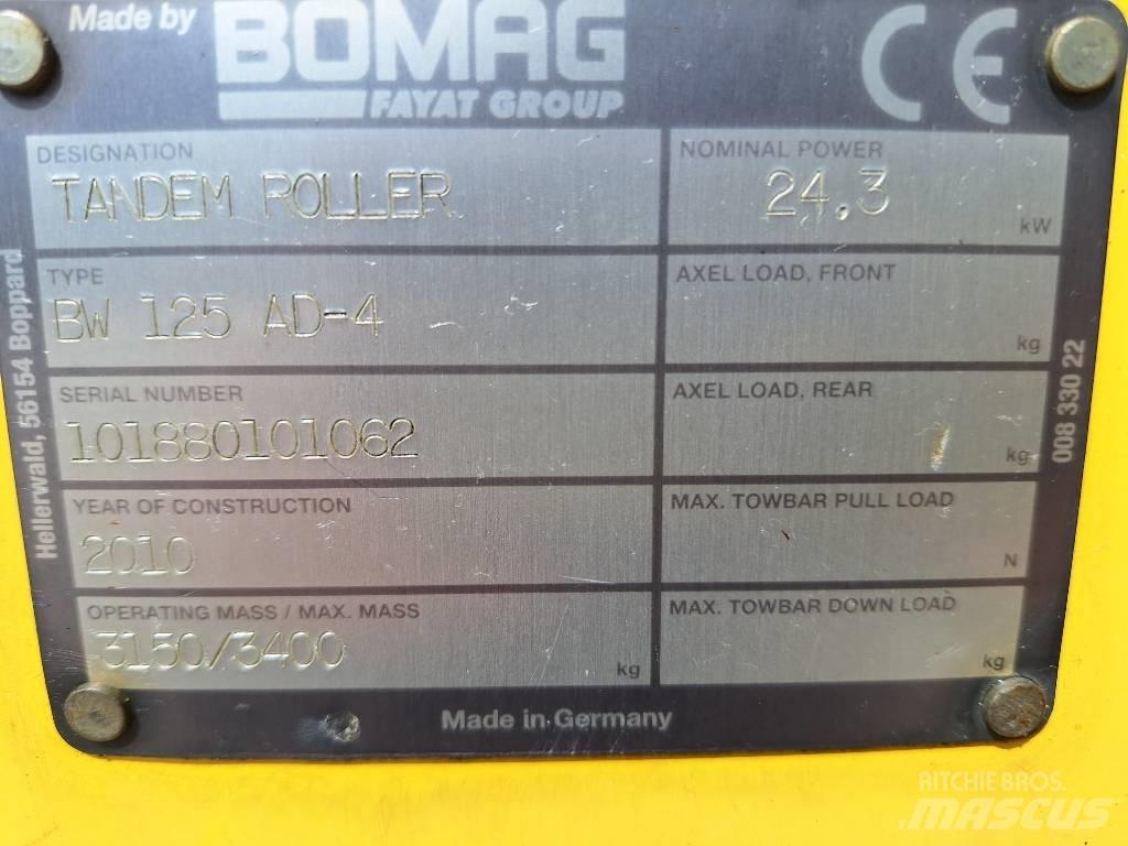 Bomag BW 125 AD-4 Cilindros Compactadores tandem