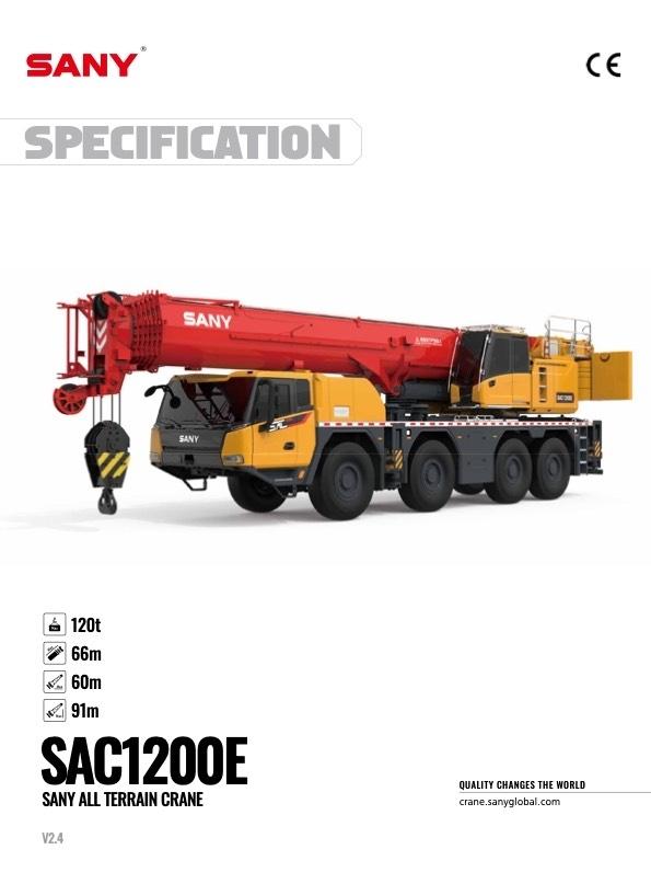 Sany SAC1200E Gruas Todo terreno