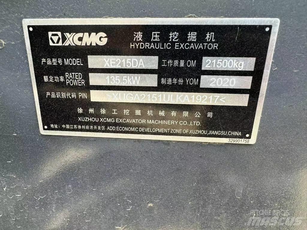 XCMG XE 215 DA Escavadeiras de esteiras