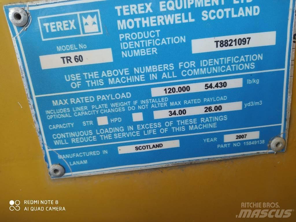 Terex TR 60 Camiőes basculantes rígidos