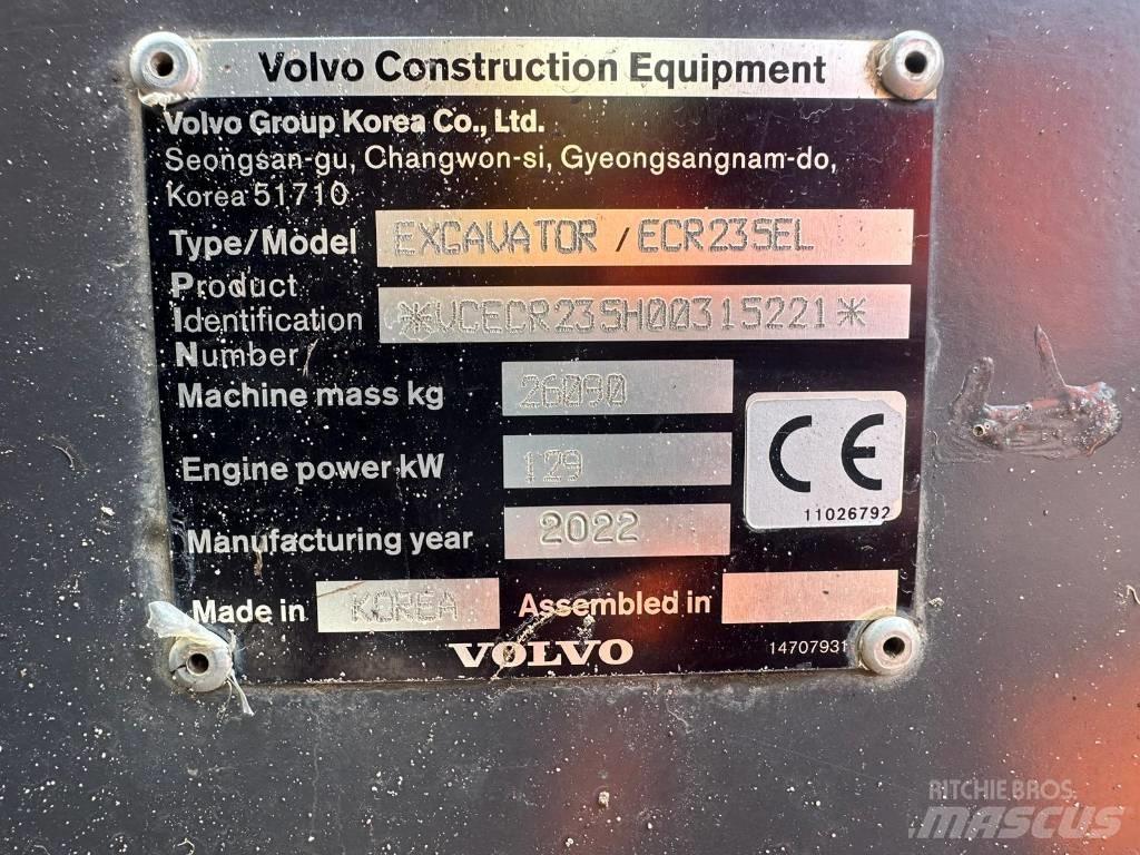 Volvo BM ECR235EL Escavadeiras de esteiras
