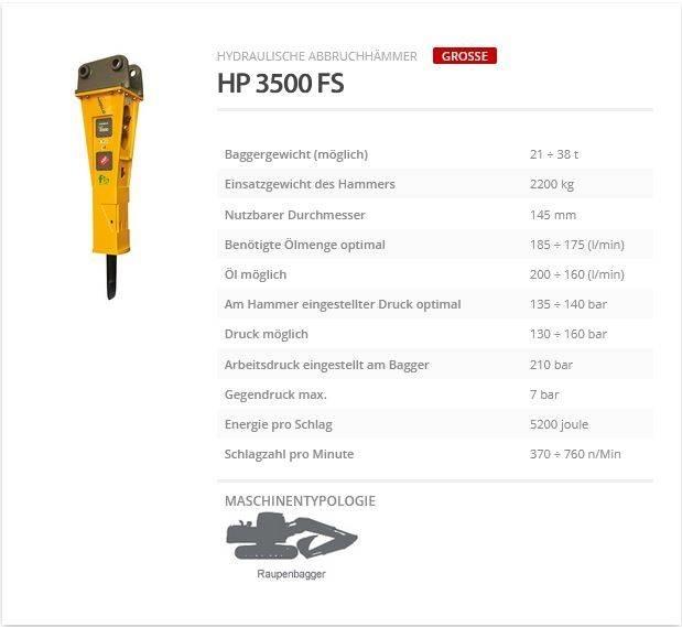 Indeco HP 3500 FS Martelos de quebragem