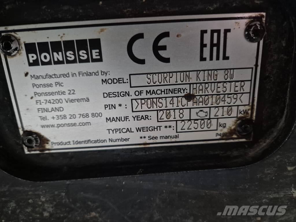 Ponsse Scorpion King Processadores florestais