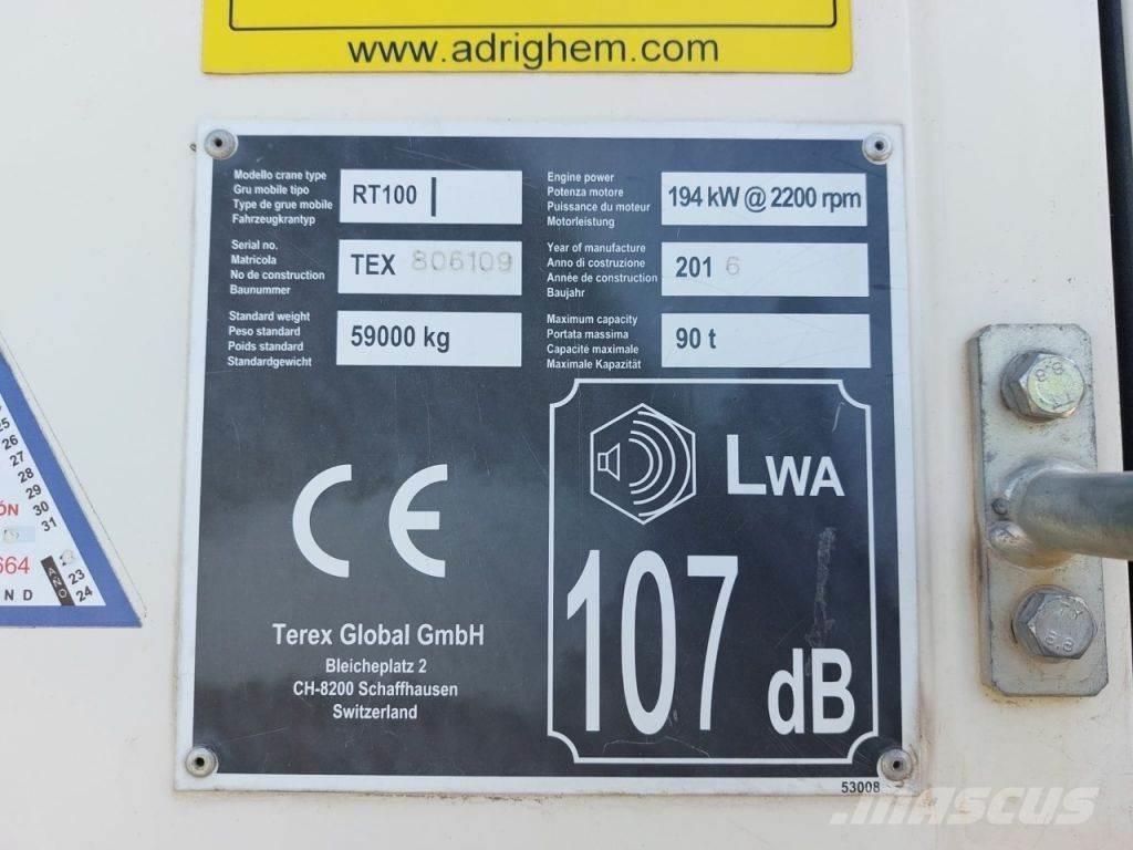 Terex RT100 Gruas Fora-de-estrada