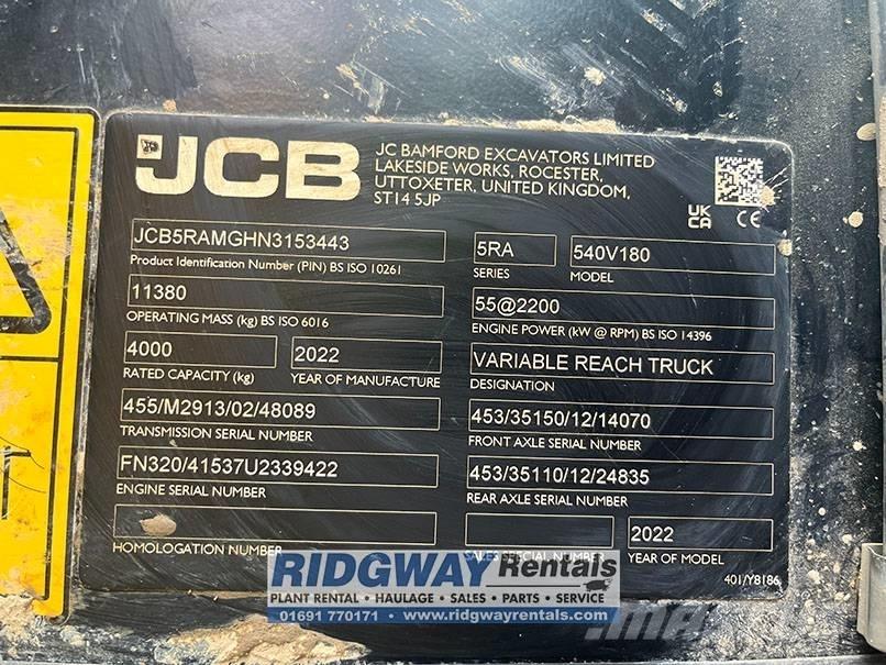 JCB 540-180 Manipulador telescópico