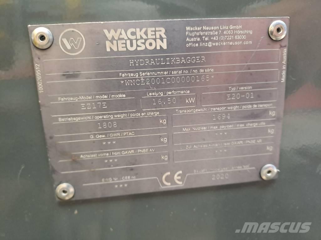 Wacker Neuson EZ17e Escavadeiras de esteiras