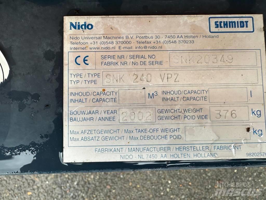 Nido SNK240VPZ Lâminas de neve e arados