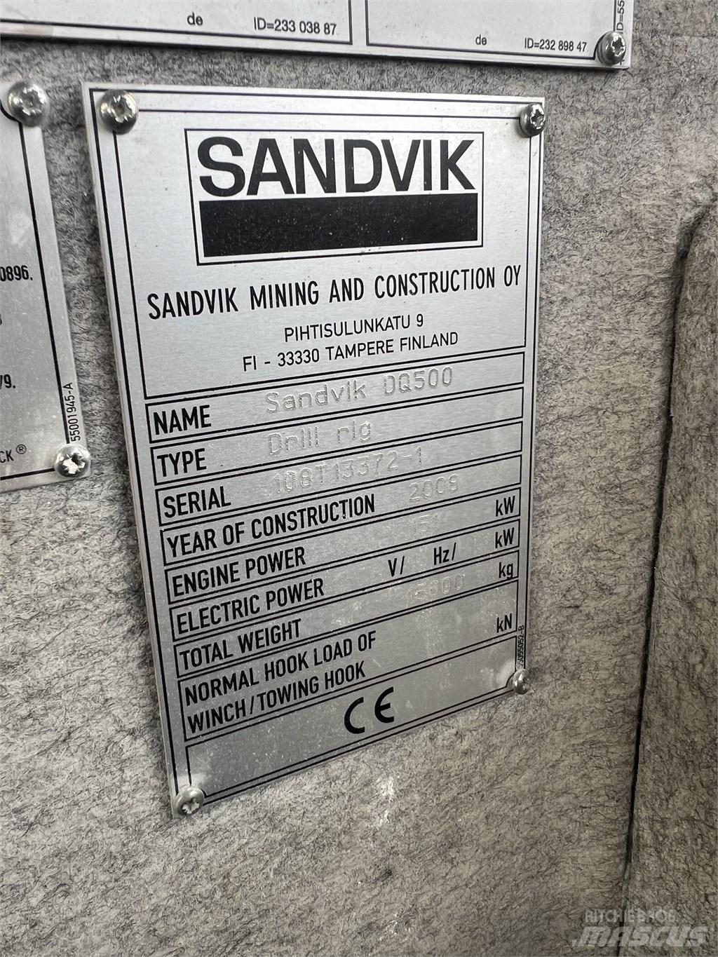 Sandvik DQ 500 Perfuradoras de superfície
