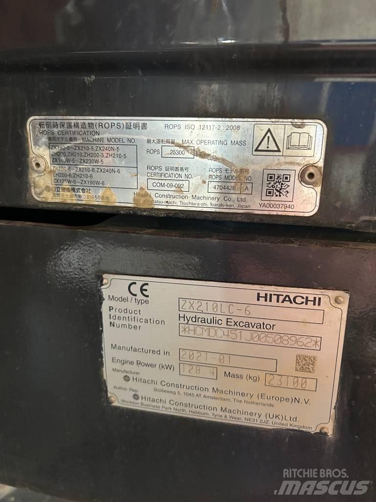 Hitachi ZX 210 LC-6 Escavadeiras de esteiras