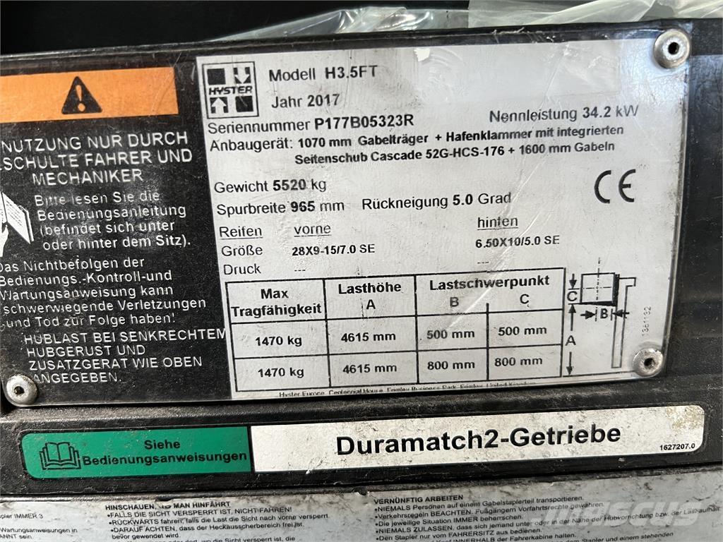 Hyster H3.5 FT/ 23R Empilhadores Diesel