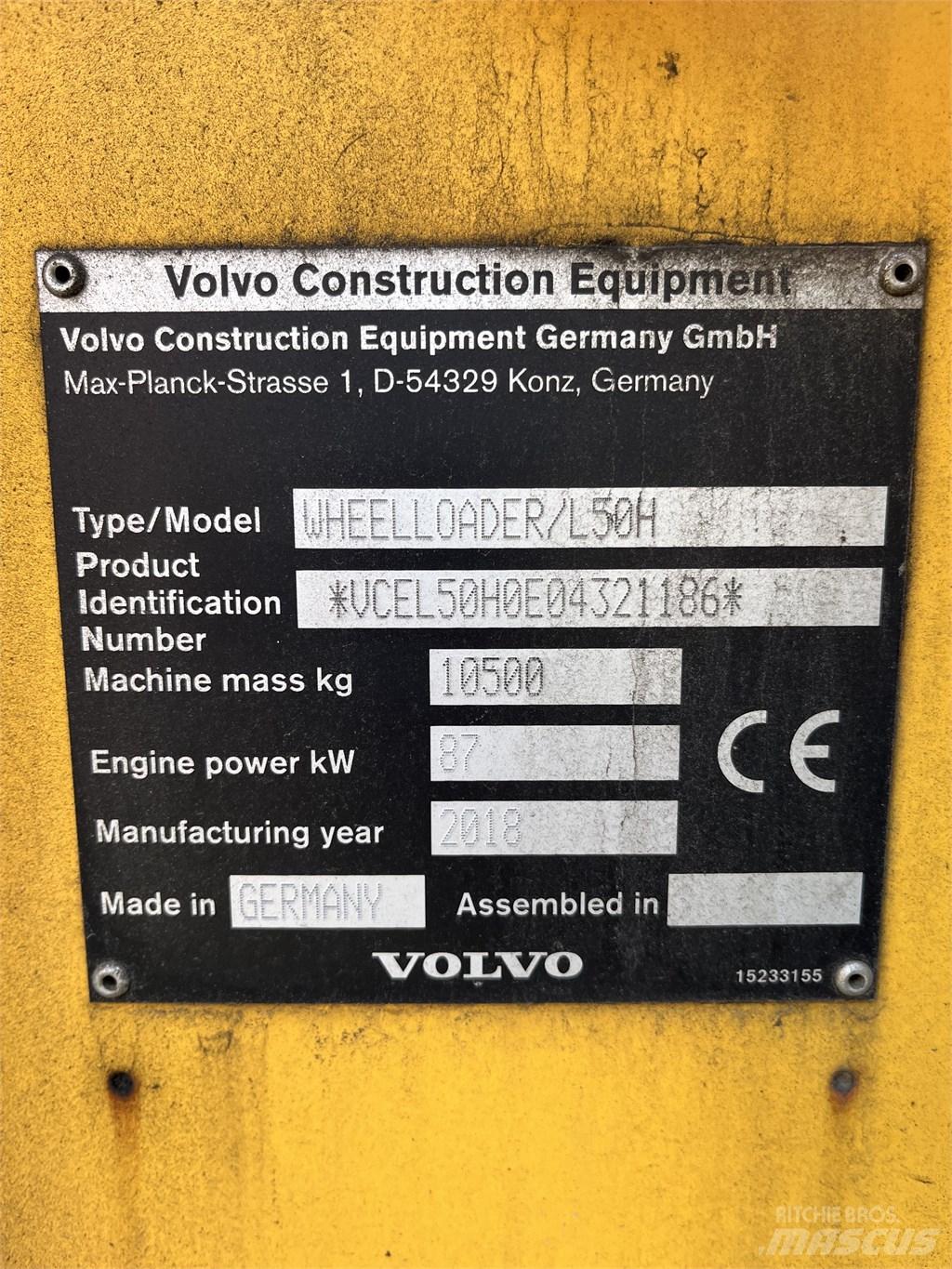 Volvo L 50 H Carregadeiras de rodas
