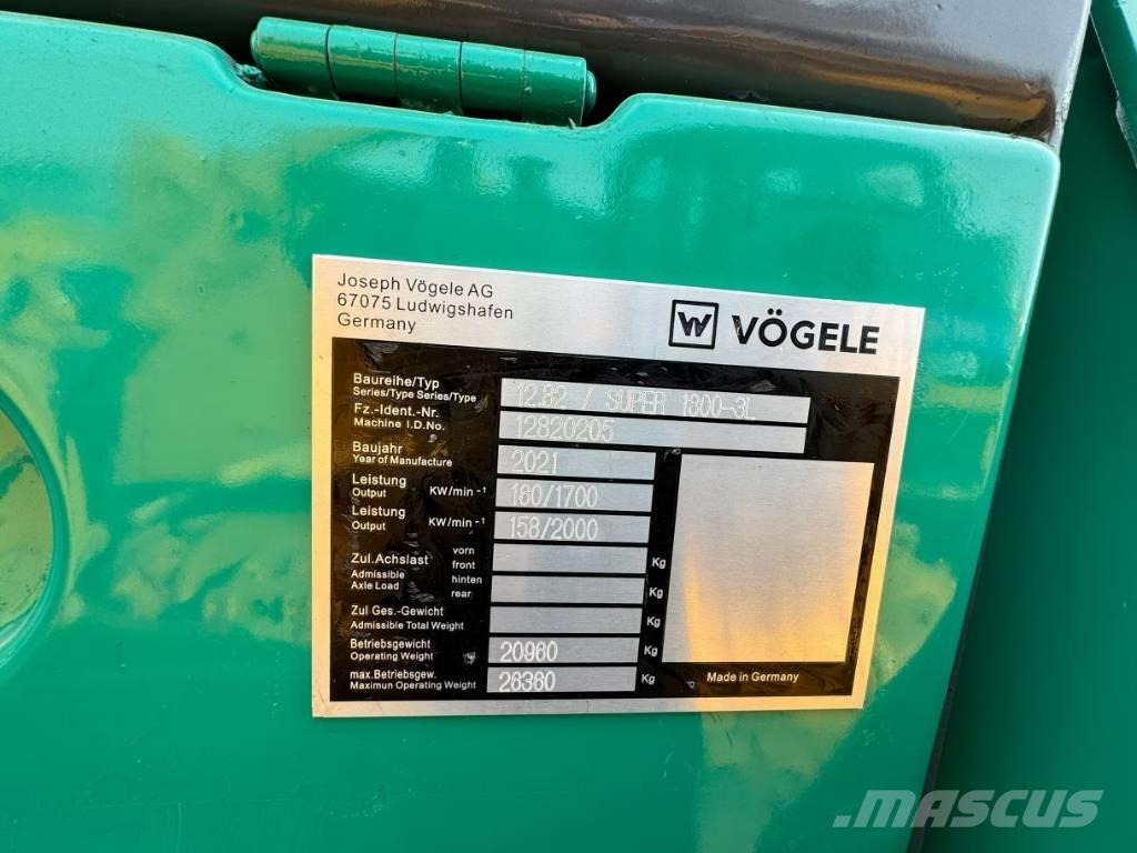 Vögele 1800-3 Espalhadoras de asfalto