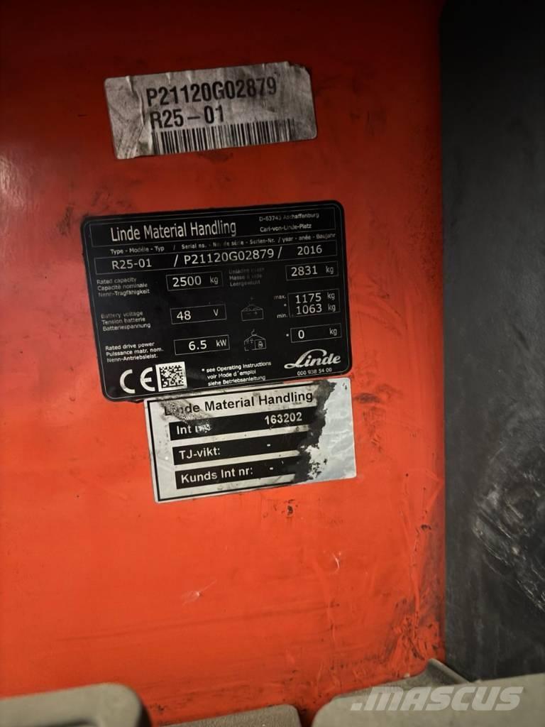 Linde R 25 Empilhadores Elevadores