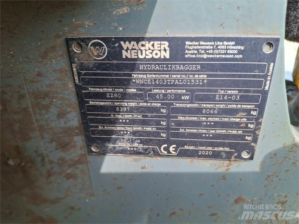 Wacker Neuson EZ80 Escavadeiras de esteiras