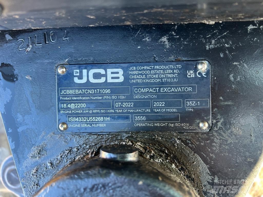 JCB 35 Z Miniescavadeiras