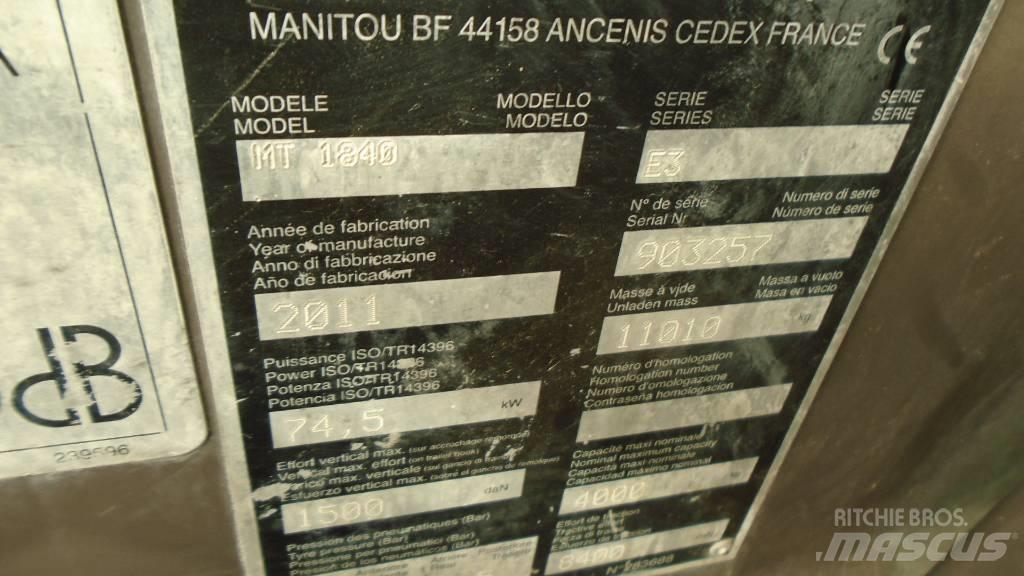 Manitou MT 1840 Manipulador telescópico