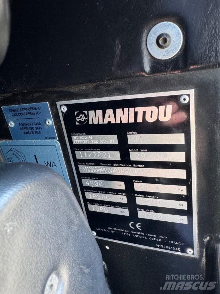Manitou MT625H Manipulador telescópico