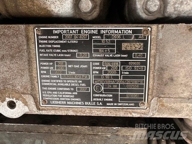 Liebherr D 936 L A6 Motores