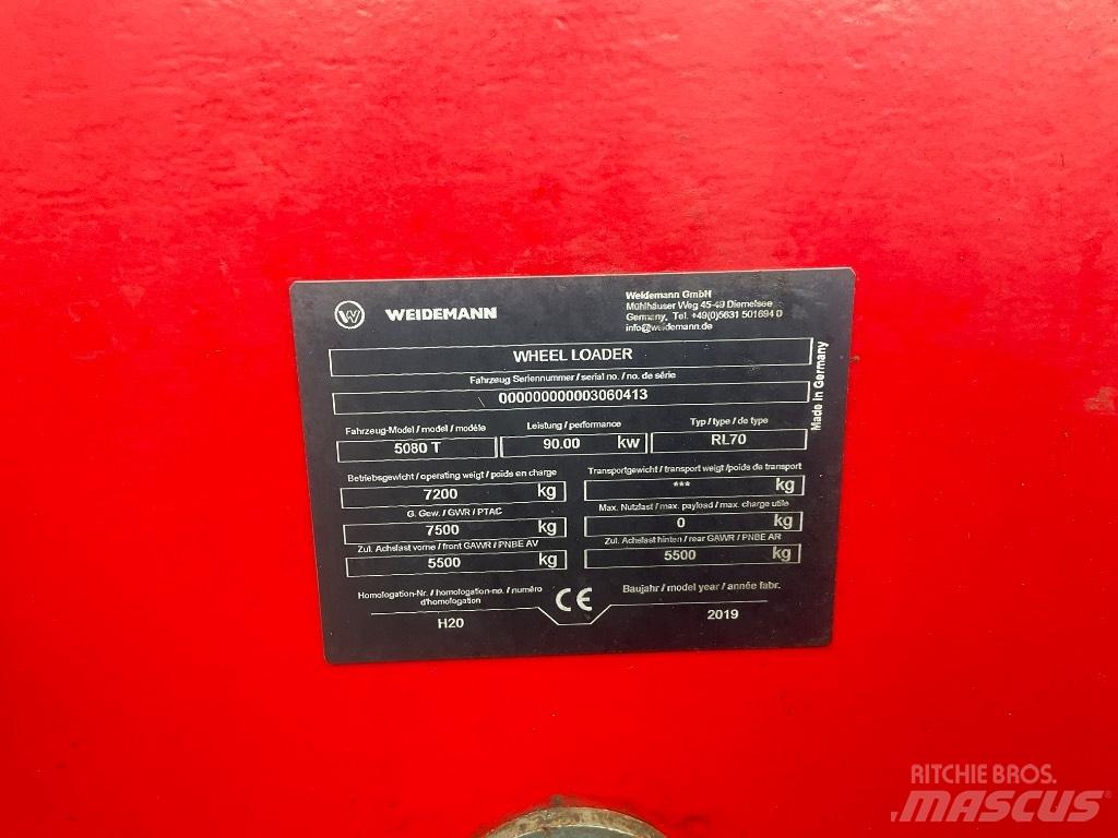 Weidemann 5080T Carregadoras rodas telescópicas