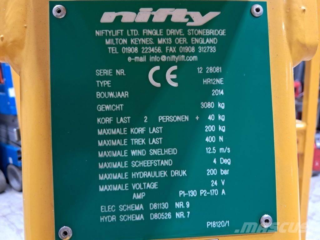 Niftylift HR12NE Elevadores braços articulados