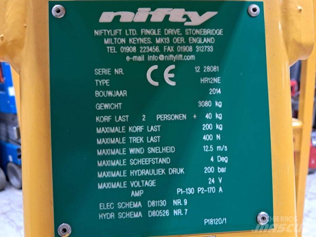 Niftylift HR12NE Elevadores braços articulados