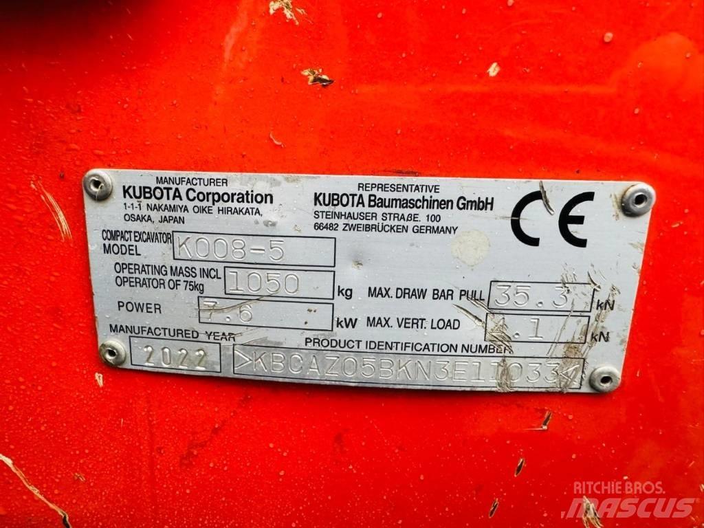 Kubota K008-5 Miniescavadeiras