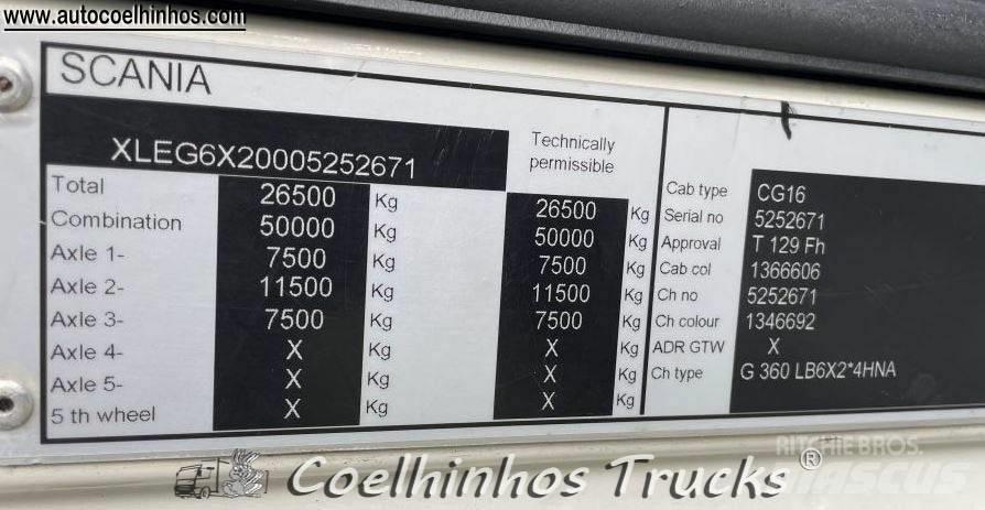 Scania G 360 Camiões de chassis e cabine