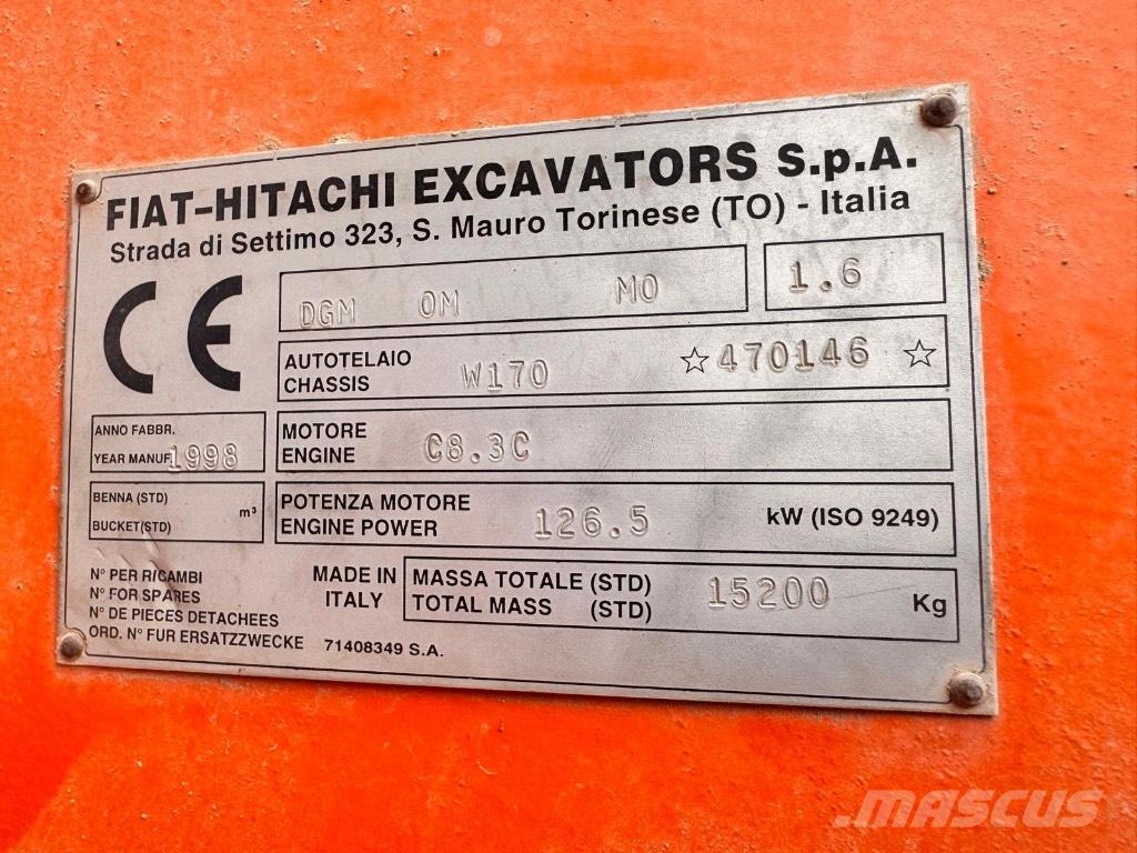 Hitachi W 170 Carregadeiras de rodas