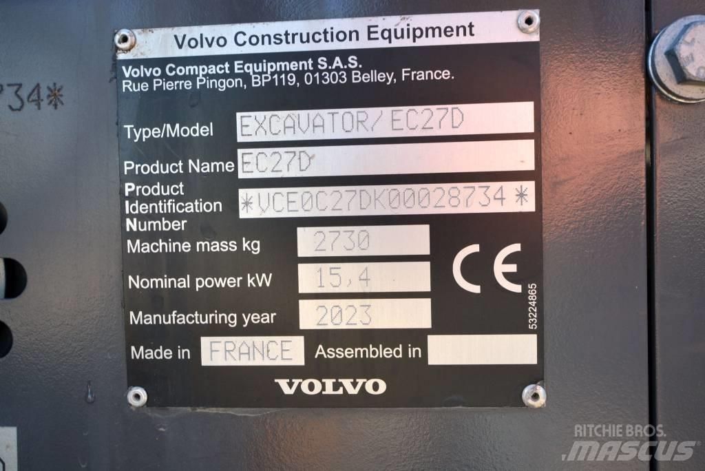 Volvo EC 27 D Miniescavadeiras