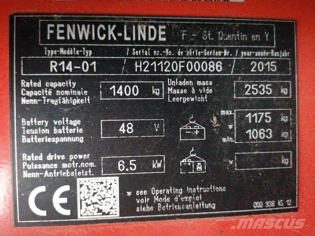 Linde R14-01 Empilhadores Elevadores