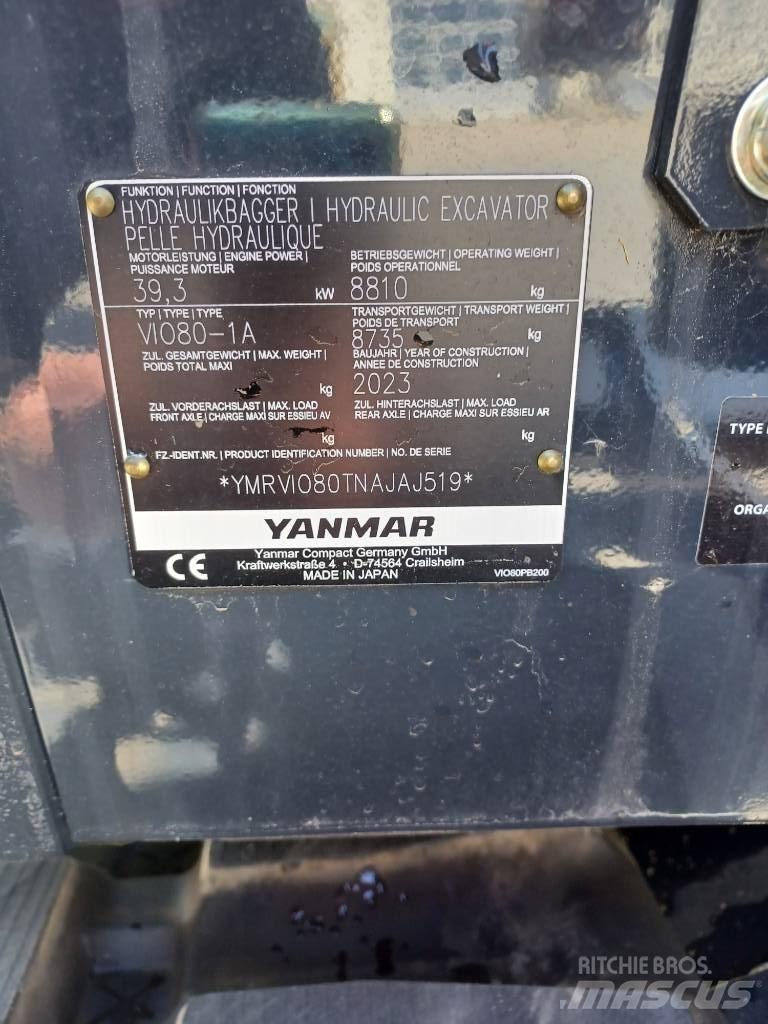 Yanmar Vio 80-2PB Miniescavadeiras