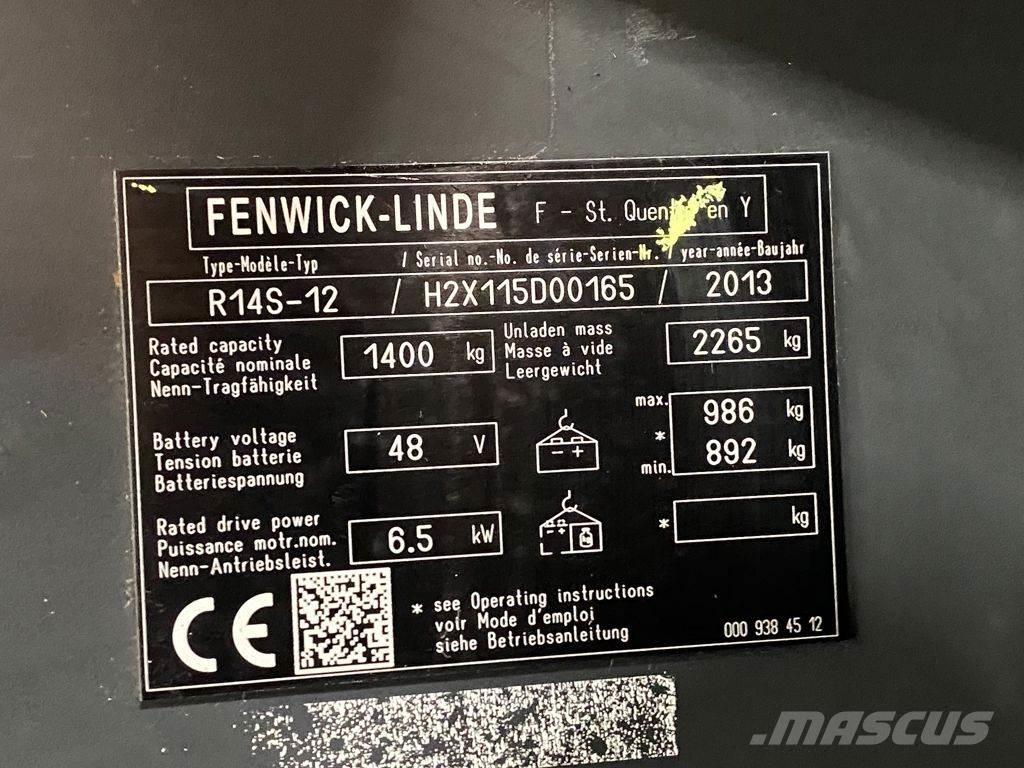 Linde R14S-12 Empilhadores Elevadores