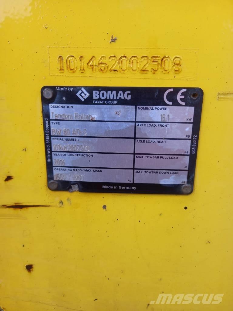 Bomag BW 80 AD-5 Cilindros Compactadores tandem
