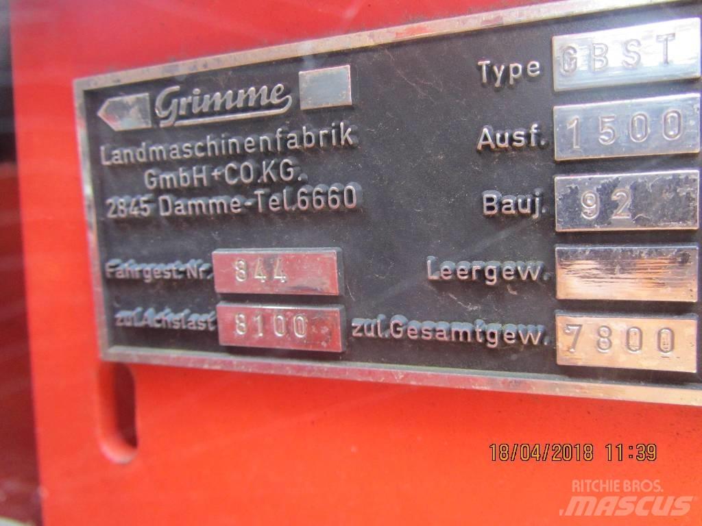 Grimme GBST 1500 Equipamentos Colheita e apanha de Batatas