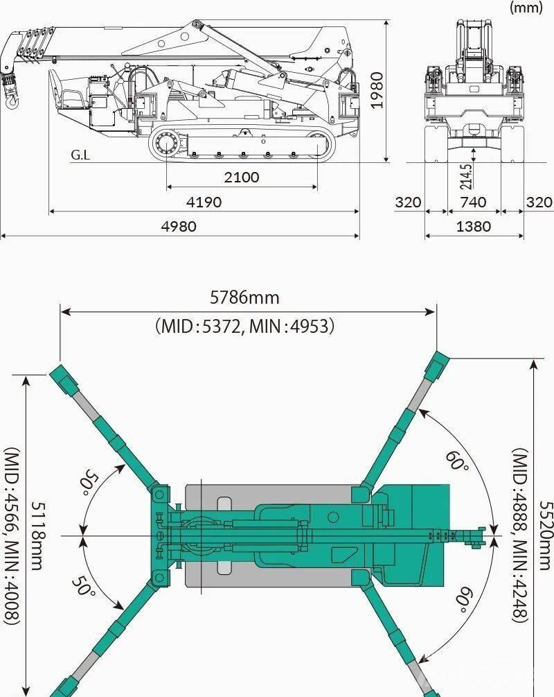 Maeda MC405CRME-3 Mini gruas