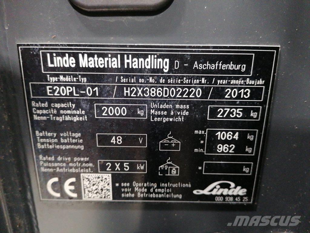 Linde E20PL-01 Empilhadores eléctricos