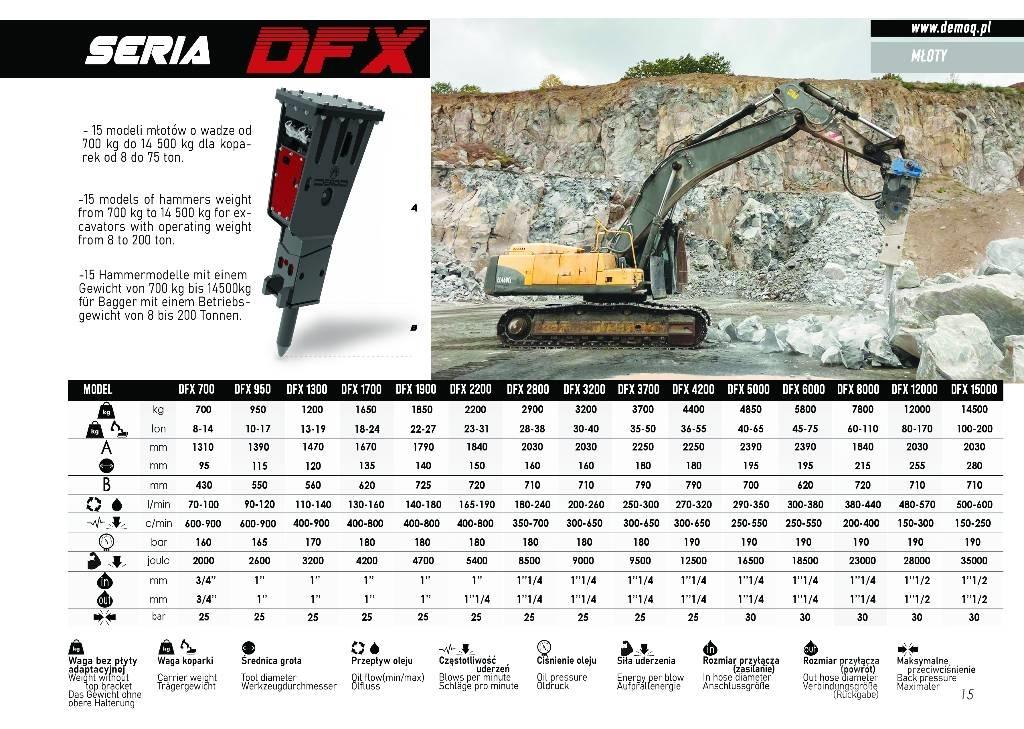  DEMOQ DFX2200 Martelos de quebragem