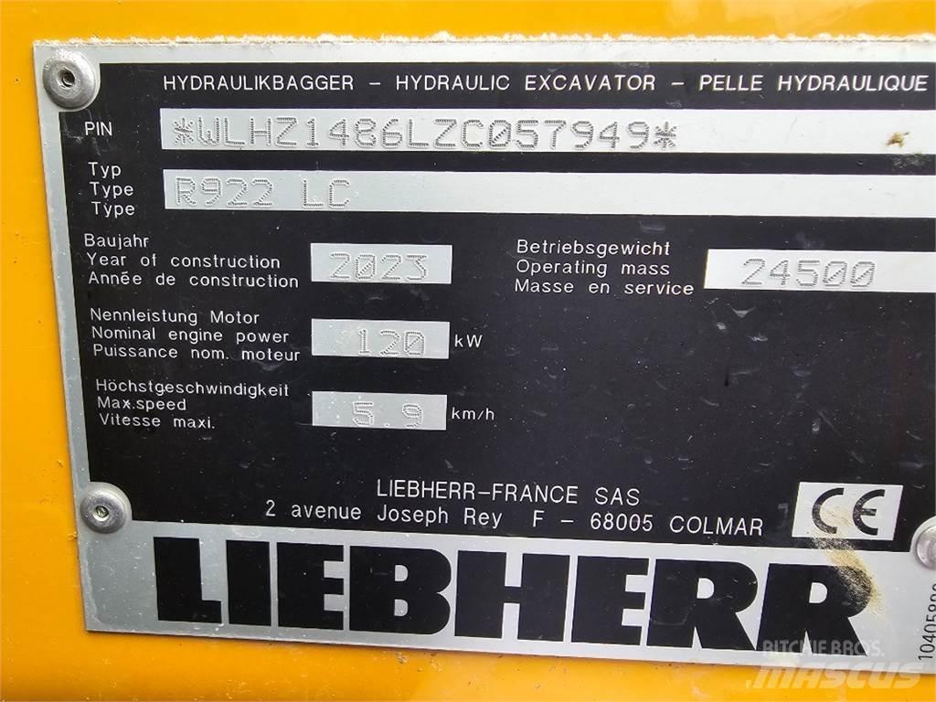 Liebherr R922 Escavadeiras de esteiras