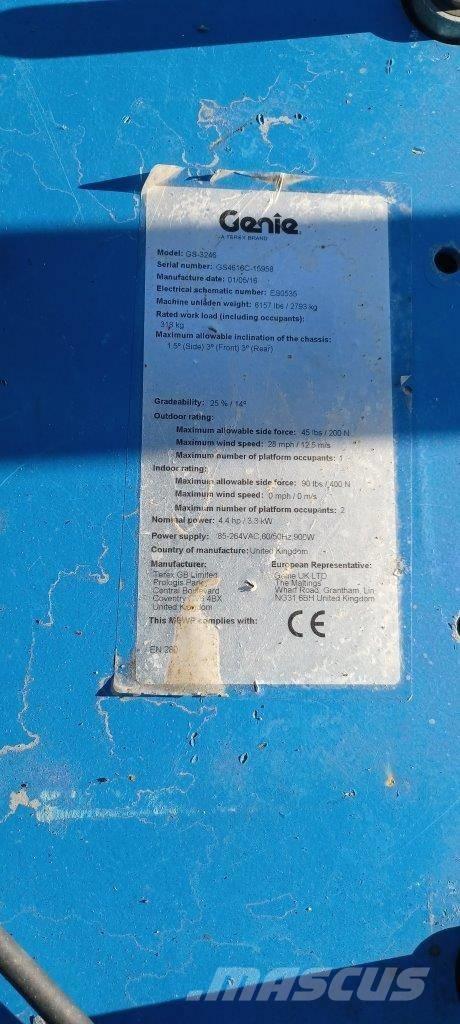 GENIE GS3246 Elevadores de tesoura