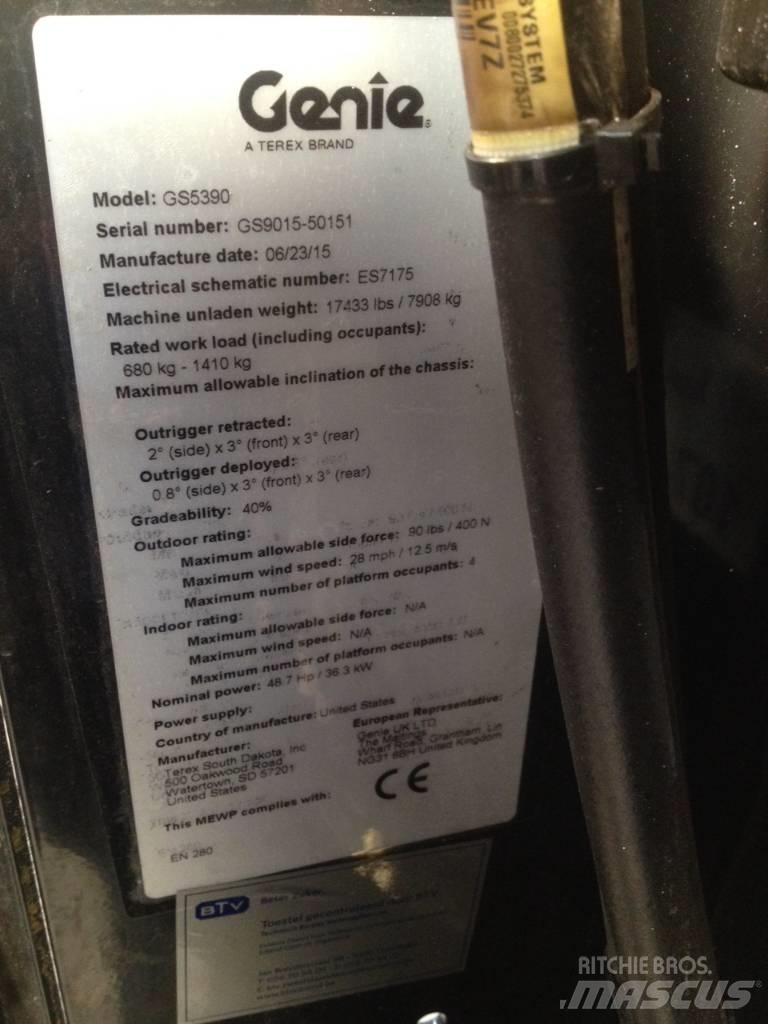 Genie GS 5390 Elevadores de tesoura