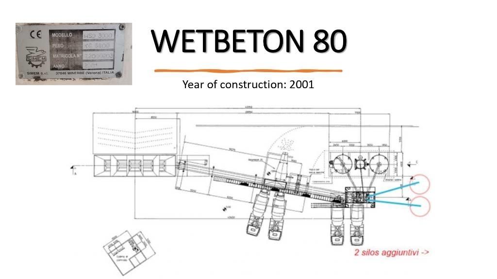  SIMEM WETBETON 80 Centrais de betão