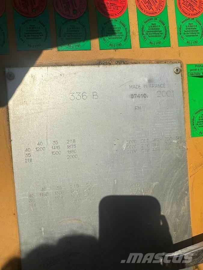 Potain 336 B Gruas de construção